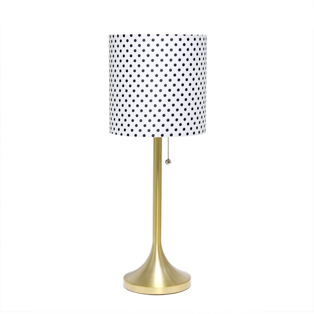 Tapered Desk Lamp With Fabric Drum Shade Simple Designs