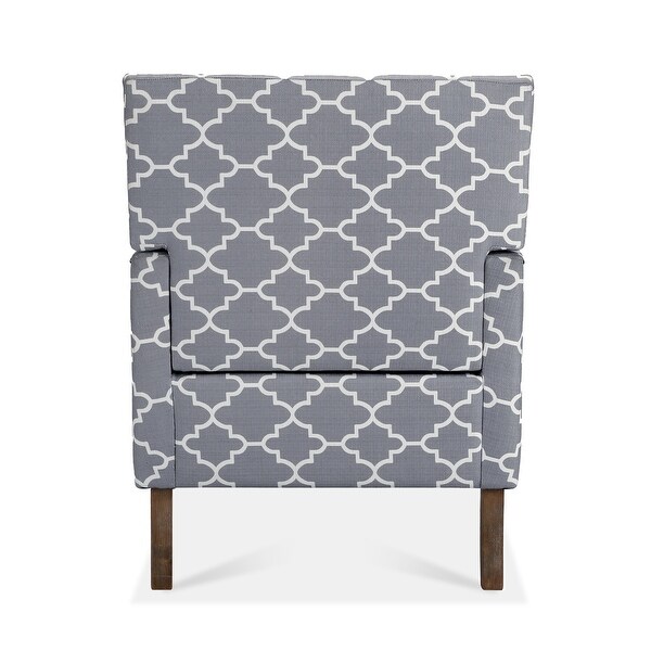 Fabric Accent Chairs for Living Room with Nailheads