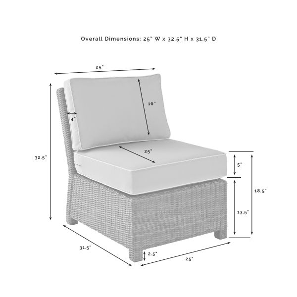 Bradenton 3Pc Outdoor Wicker Chair Set