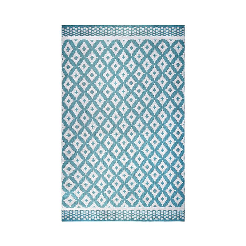 SUPERIOR Adalia Lattice Geometric Reversible Indoor/Outdoor Area Rug