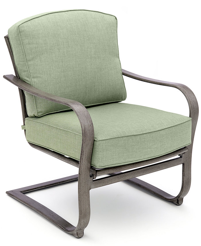 Furniture CLOSEOUT! Tara Wide Slat C-Spring Chair