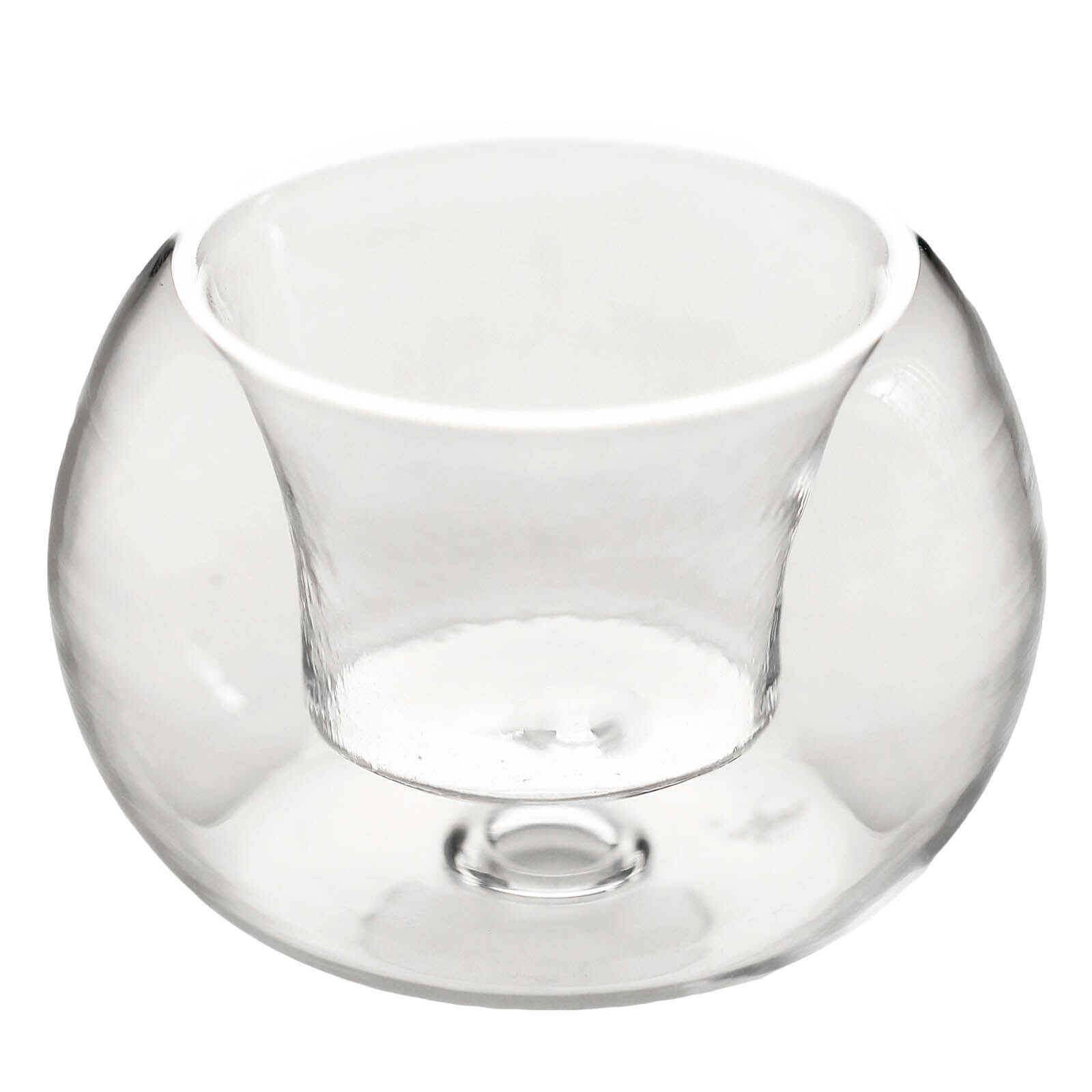 6 Pack Crystal Clear Glass Globe Tealight Votive Candle Holders 3