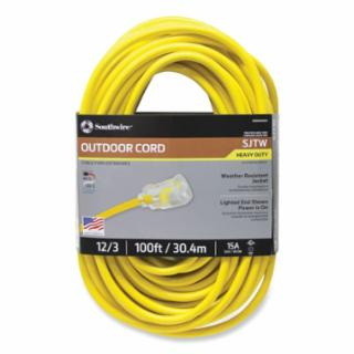 Southwire 172 2589SW0002 12/3 Sjtw Yellow Extensio...