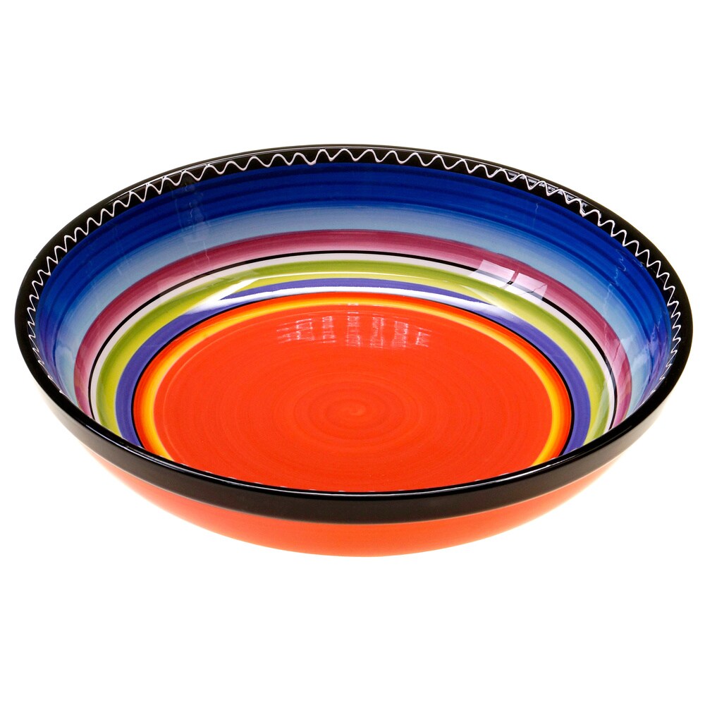 Certified International Tequila Sunrise 13 inch Ceramic Serving Bowl