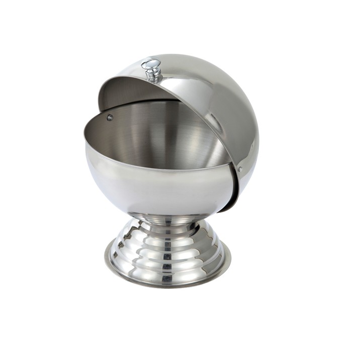 20oz Sugar Bowl， Roll Top， Stainless Steel