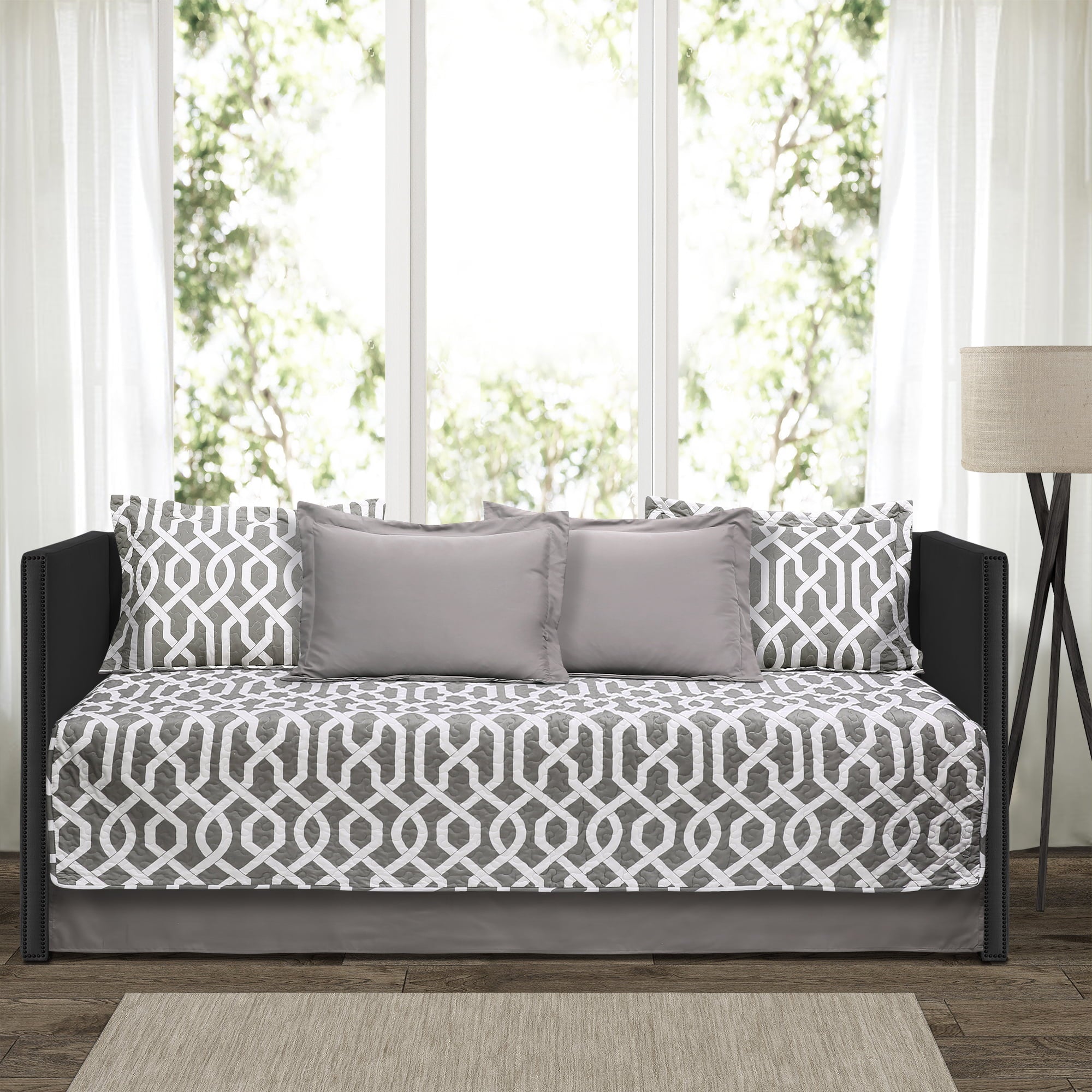 Lush Decor Edward Trellis Geometric Polyester Daybed， 39