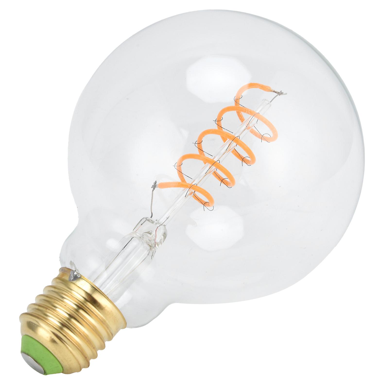 G95 LED Bulb 4W 220V Antique Style Dimmable Flexible ment Light Bulb Warm LightTransparent