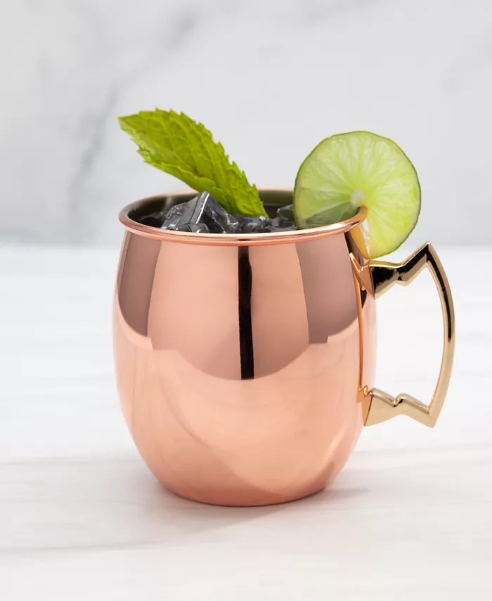 Cambridge Smooth Copper Moscow Mule Mugs Set of 4