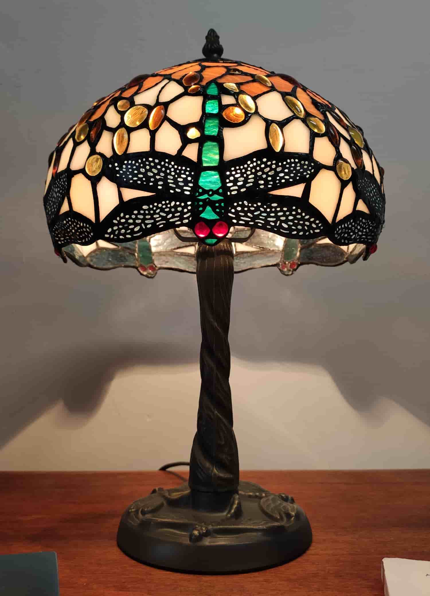  Lampshade with Golden Dragonflies, 25cm