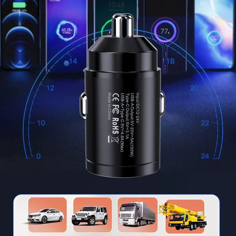 🔥 BIG SALE - 48% OFF🔥Multi Compatible 100W Fast Charging Car Charger