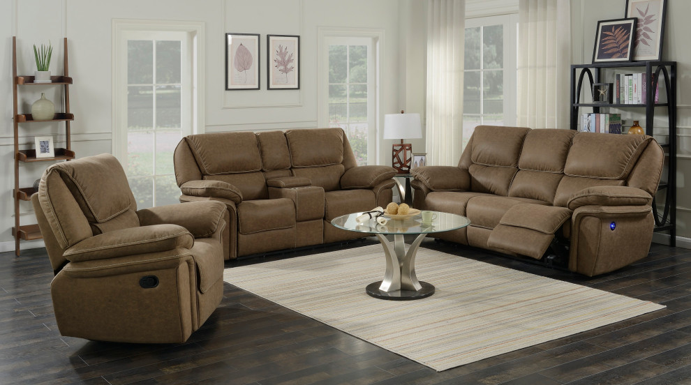 Kelly Swivel Recliner Glider  Desert Sand   Contemporary   Recliner Chairs   by Lorino Home  Houzz