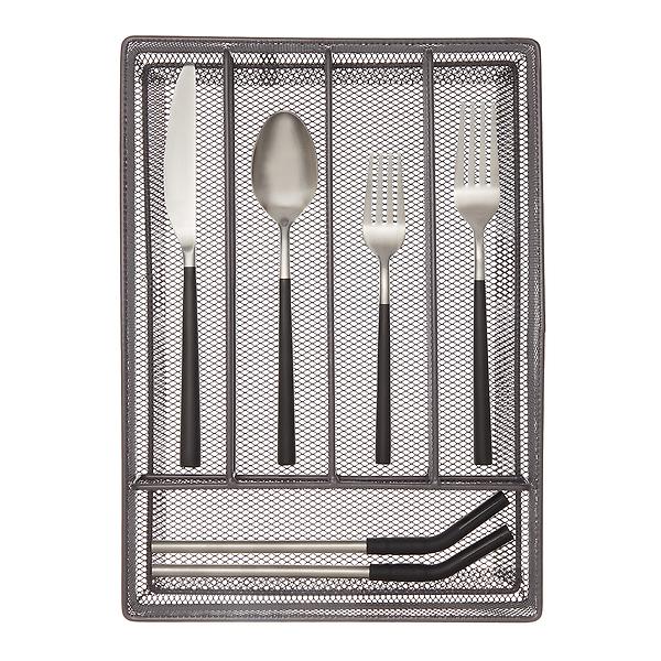 Graphite Mesh Cutlery Trays