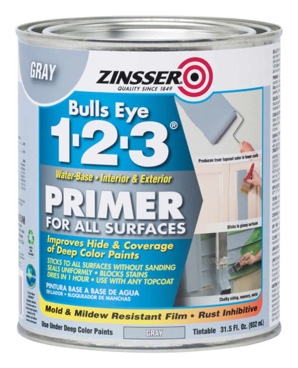 PRIMER SEALER 123 GRY QT