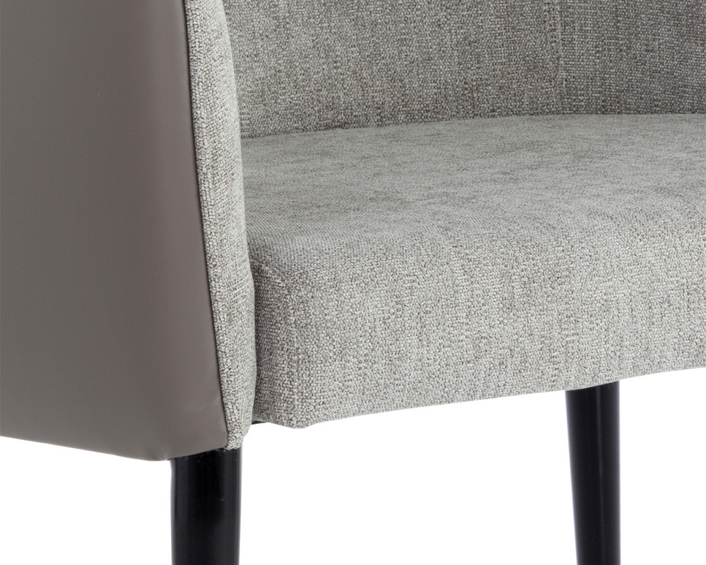 Asher Lounge Chair Flint Grey / Napa Taupe   Midcentury   Armchairs And Accent Chairs   by Sunpan Modern Home  Houzz