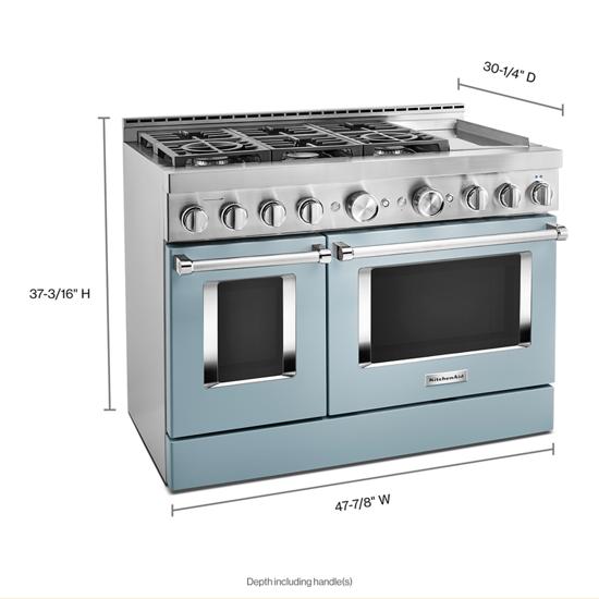 KitchenAid KFGC558JMB 483939 Smart CommercialStyle Gas Range with Gridd