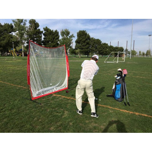 PowerNet 7x7 Ft Portable Lightweight Golf Practice Net w Accessories (1031)