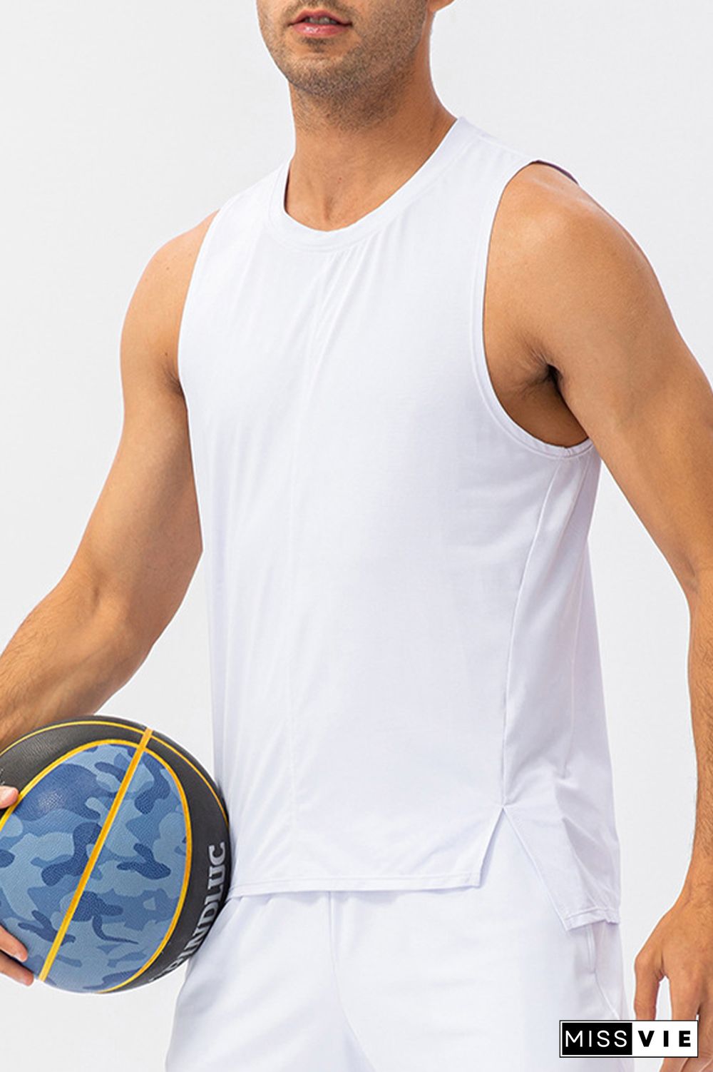 Plain Breathable Men's Quick Dry Gym Tank Top