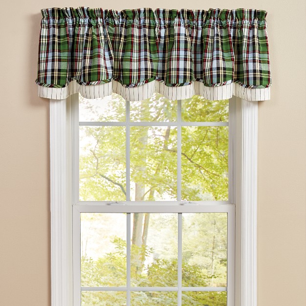 Park Designs Happy Trails Lined Layered Valance 72 X 16