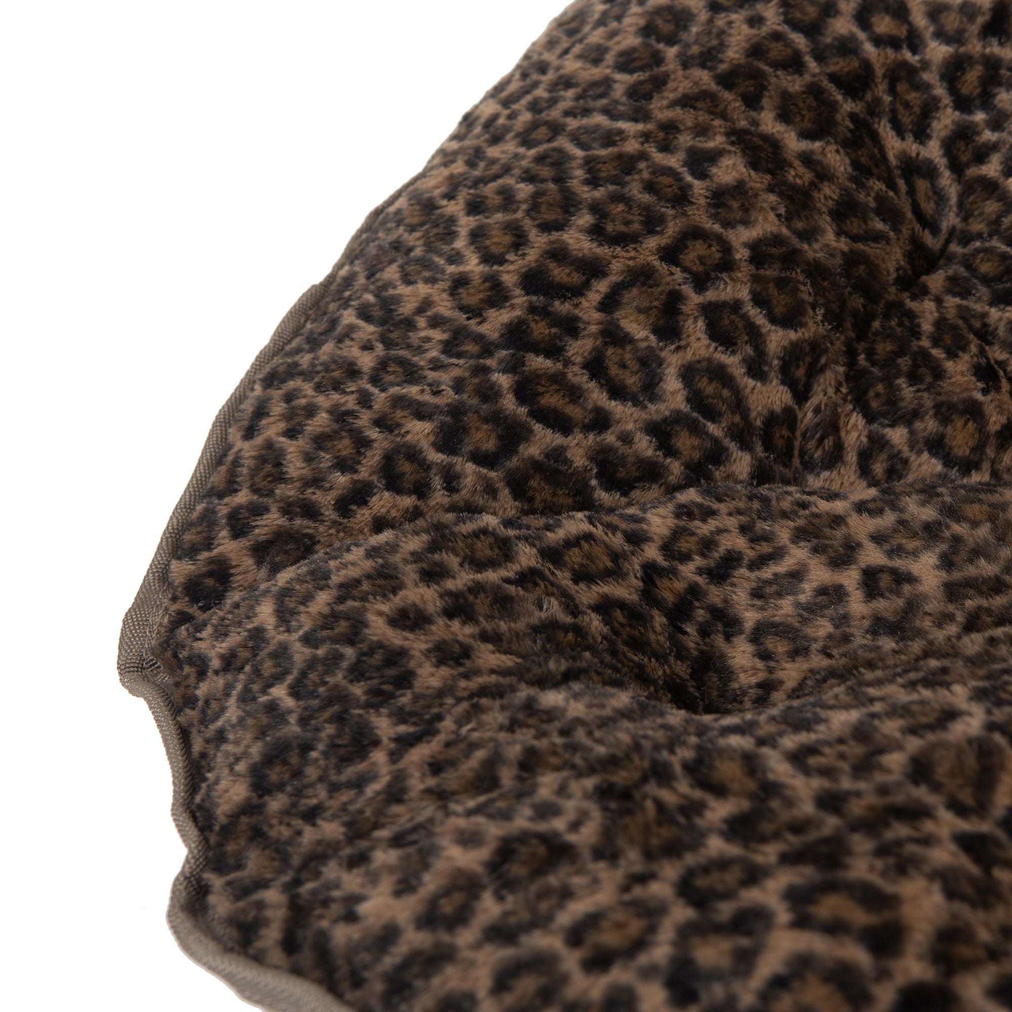 Mainstays Plush Faux Fur Saucer Chair, Cheetah