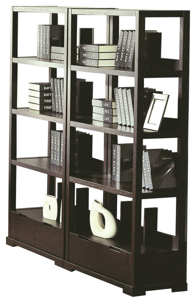 Parson Bookcase In Wenge   Transitional   Bookcases   by BH Design  Houzz