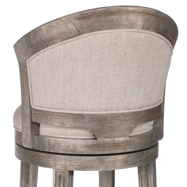 Hillsdale Furniture Monae Wood Upholstered Swivel Stool