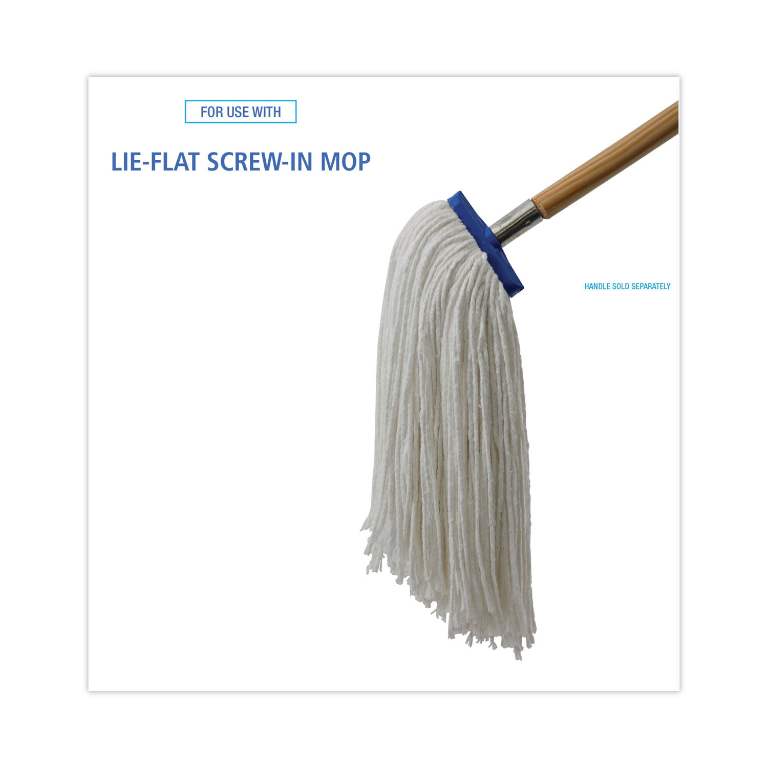 Cut-End Lie-Flat Wet Mop Head by Boardwalkandreg; BWK716RCT