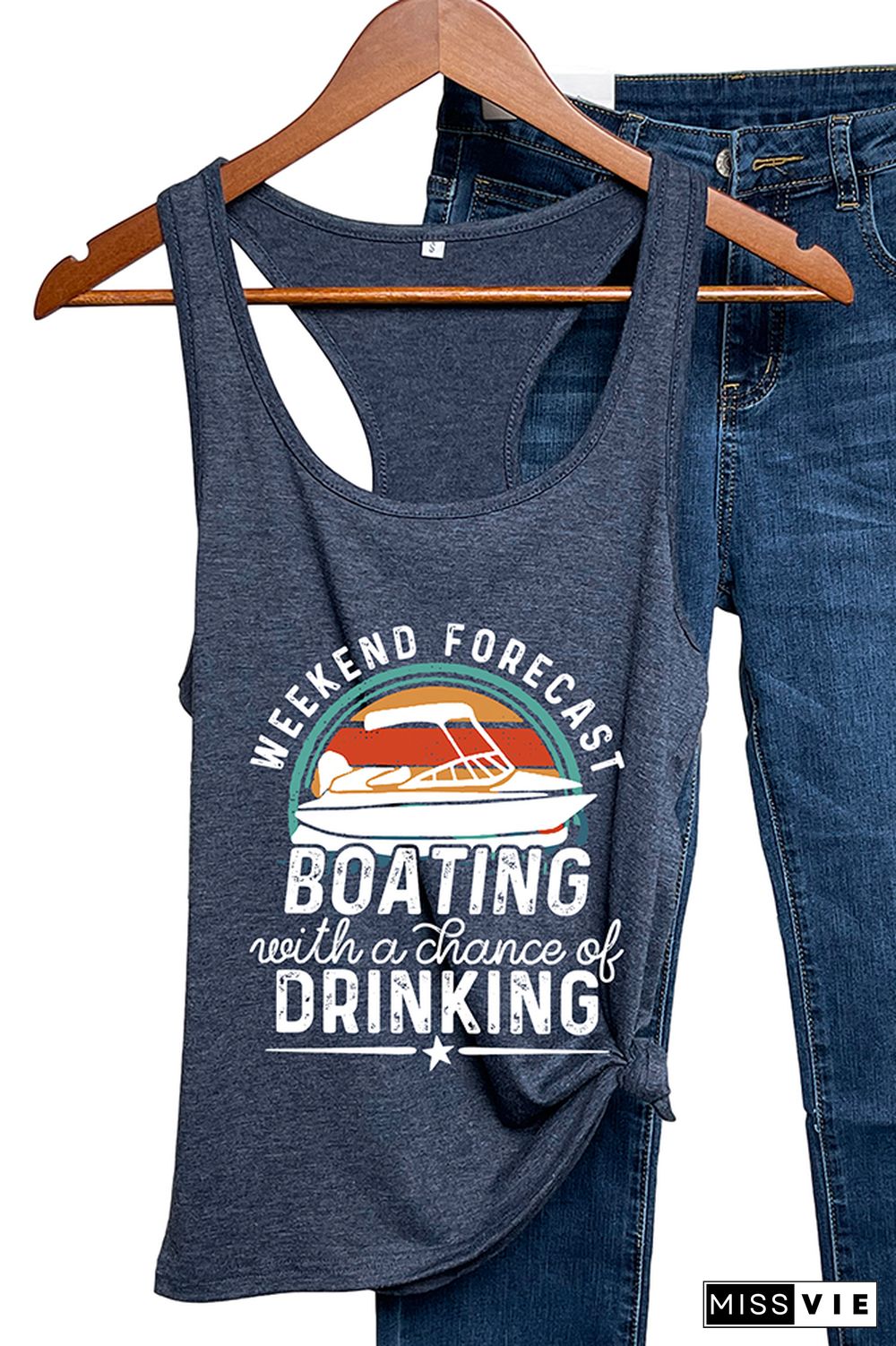 Weekend Forecast Boating Tank Tops Wholesale