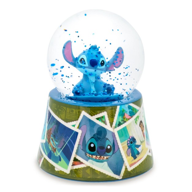 Silver Buffalo Disney Lilo amp Stitch Vintage Photos Mini Light up Snow Globe 2 5 Inches Tall