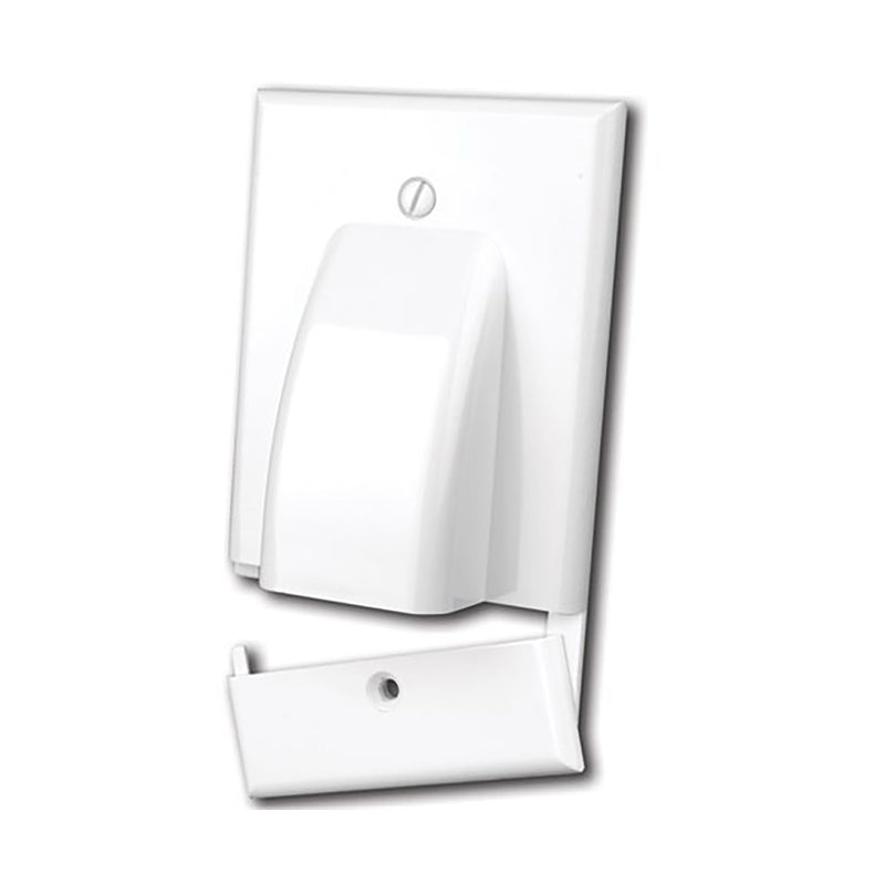 WALLPLATE HINGE 1G WHT