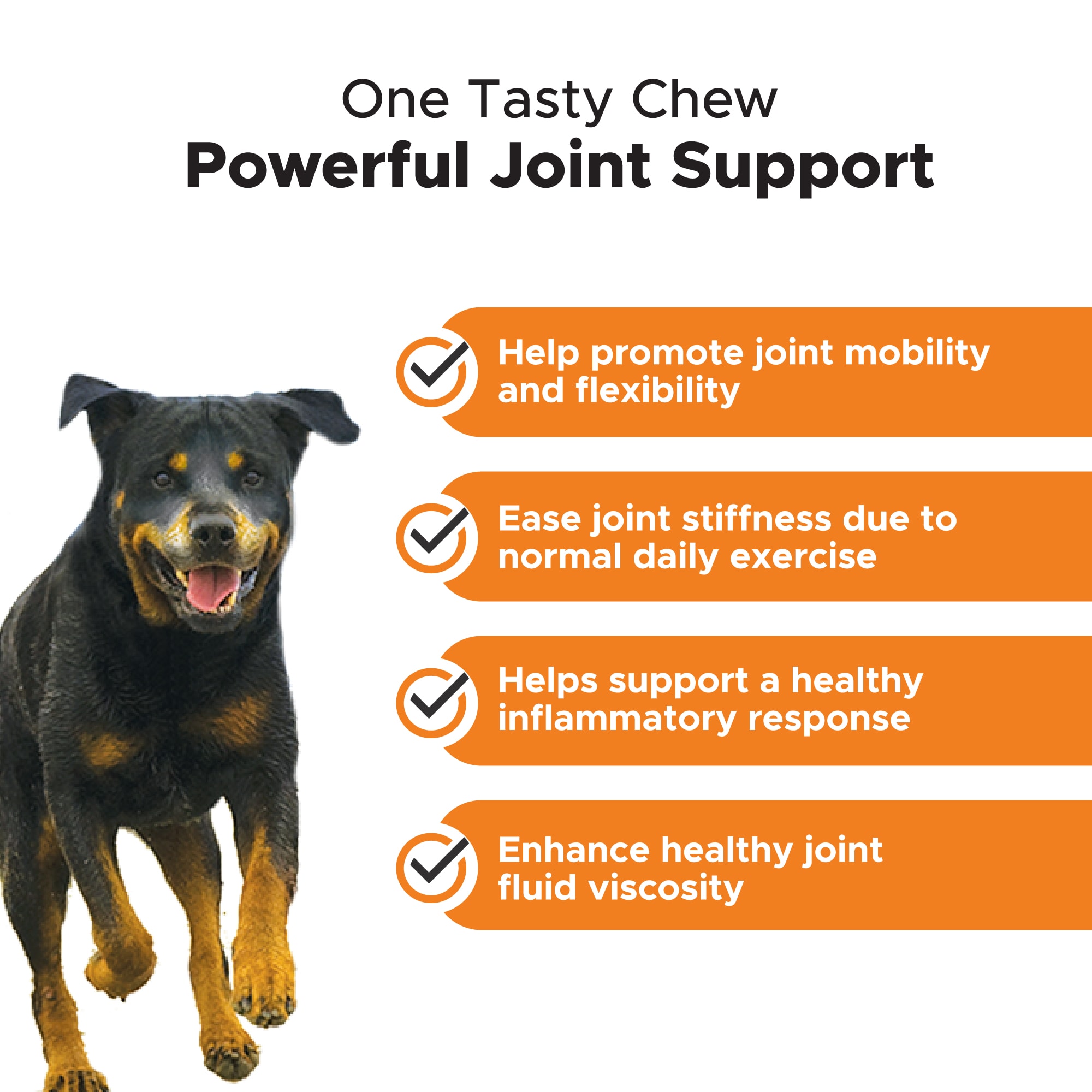 Pet Honesty Hemp Hip + Joint Health Senior Soft Chews for Dogs， Count of 90