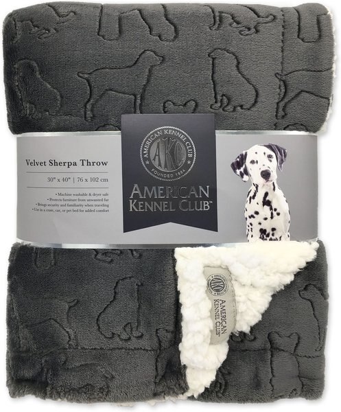 American Kennel Club Embossed Dog and Cat Blanket