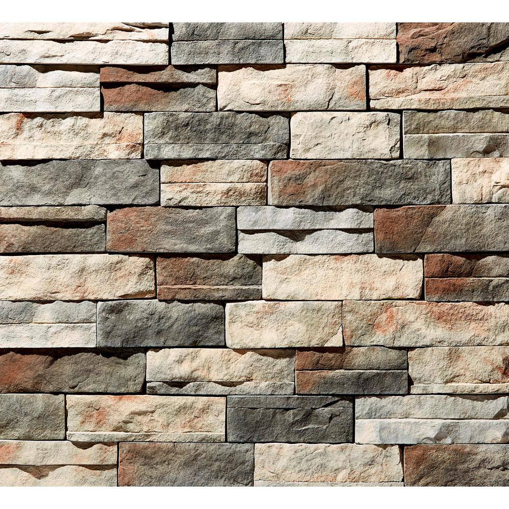 ClipStone Willow Peak Ledgestone Flats 4 in. x 6 in. to 17 in Siding - 5 SF CSS.11.014.40