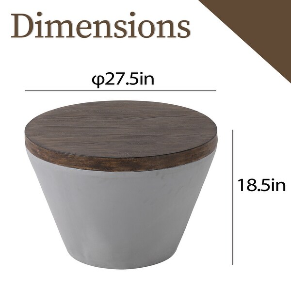 COSIEST Bowl Shaped Indoor Outdoor Accent Table