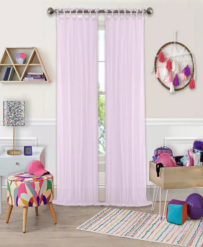 Elrene Greta 50 x 95 Crushed Sheer Curtain Panel