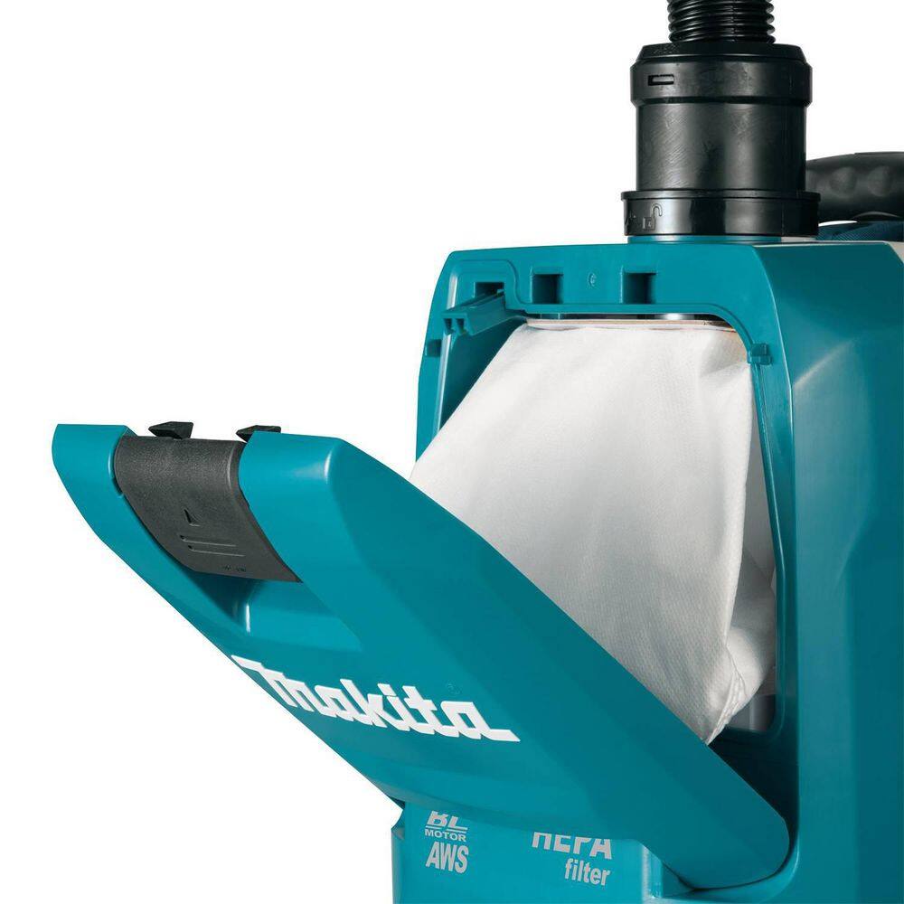Makita 40-Volt Max XGT Brushless 12 Gal. HEPA Filter Cordless Backpack Vacuum Dry Dust Extractor Kit AWS Capable Tool Only GCV06Z