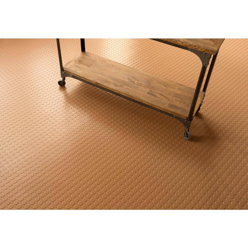 G-Floor Coin 7.5 ft. x 17 ft. Sandstone Commercial Grade Vinyl Garage Flooring Cover and Protector GF75CN717SN