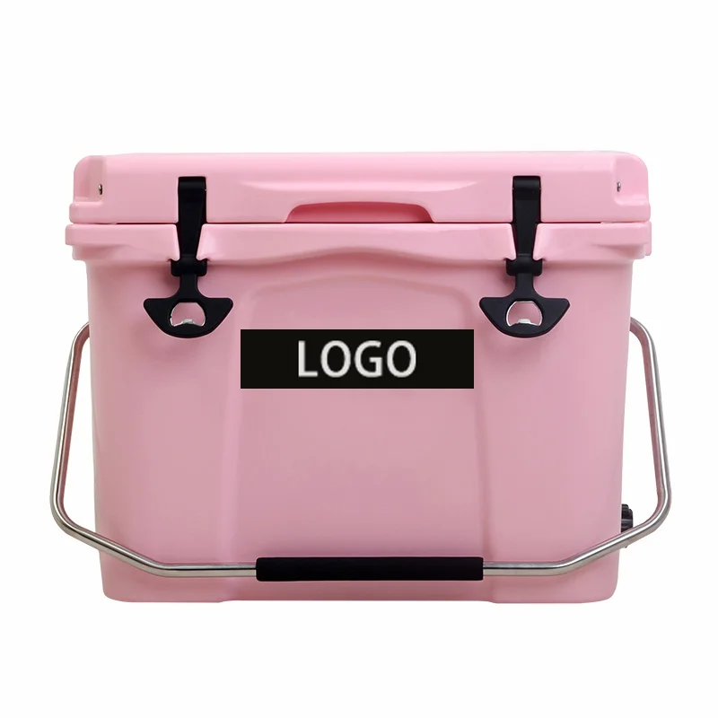 2023 YETl New cute pink 20L cooler box thermal insulated hard cooler for outdoor hiking camping