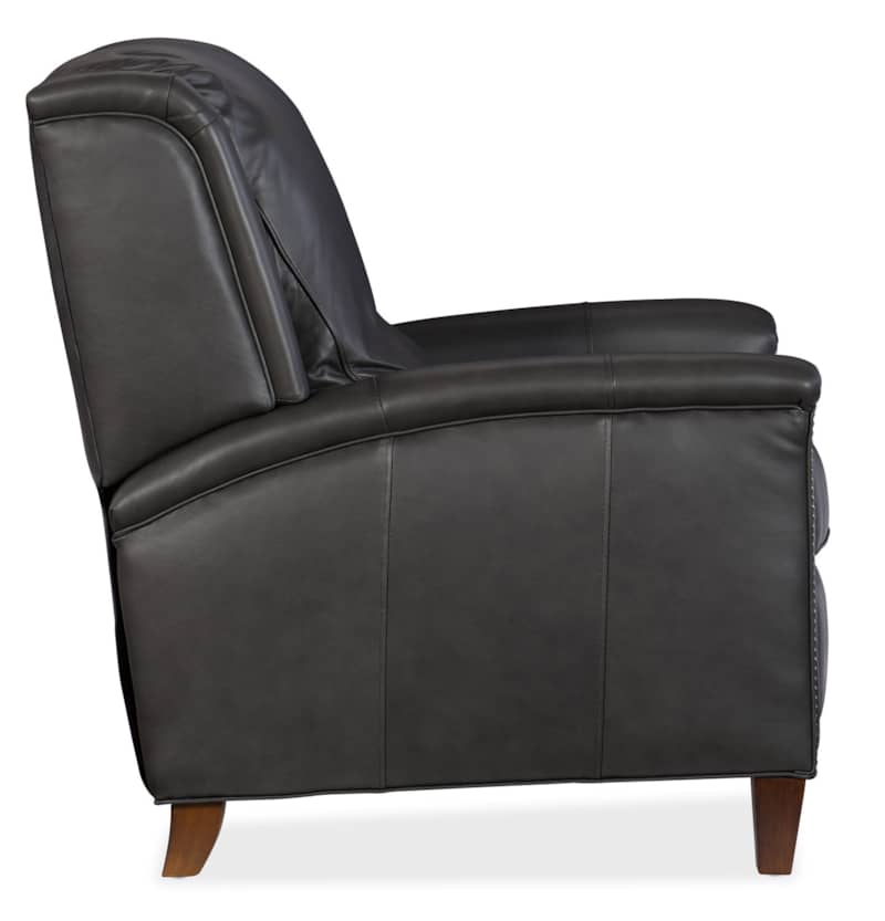 Hooker Furniture Charcoal Grey Leather Kelly Recliner