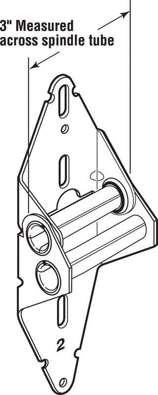 Prime-Line 3 in. W X 11.75 in. L X 0.44 in. D Steel Garage Door Hinge