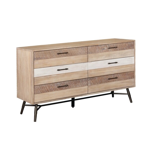 Donovan Rough Sawn Multi 4-piece Bedroom Set with 2 Nightstands - - 29383501