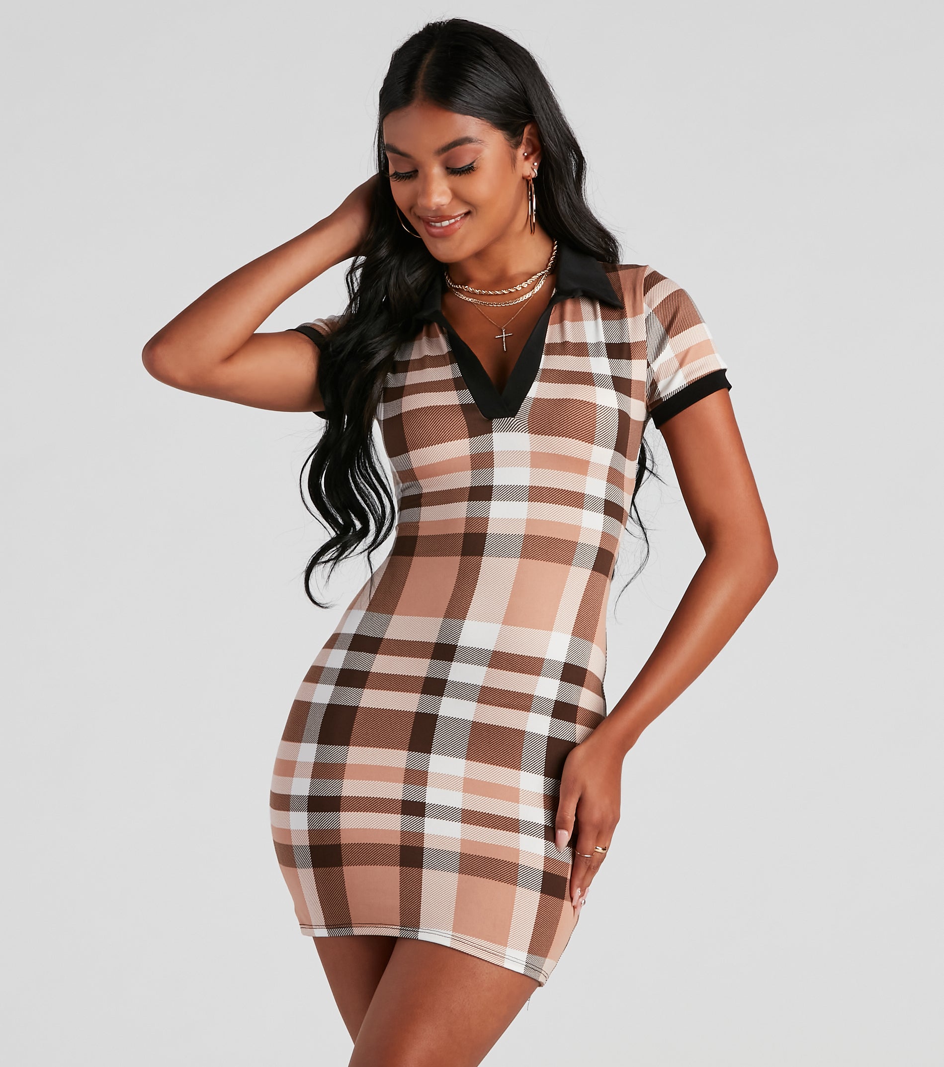 Keep It In Check Plaid Mini Dress