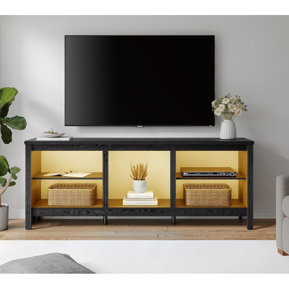 Classical 70 Inch TV Stand  TV Console Table for 75 Inch TV with LED