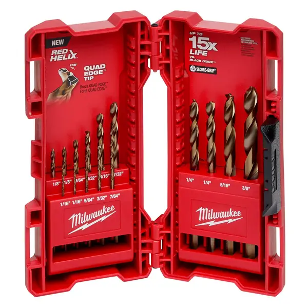 Milwaukee 15-Piece Cobalt RED HELIX Kit