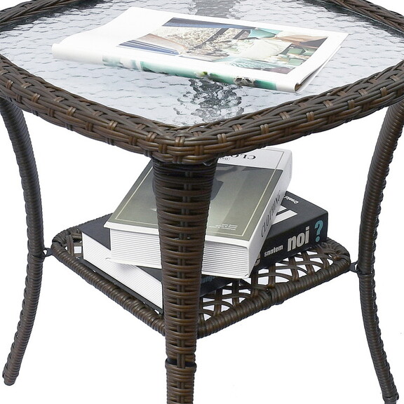 Outdoor Bistro Set 3 Pieces  Outdoor Resin Wicker ...