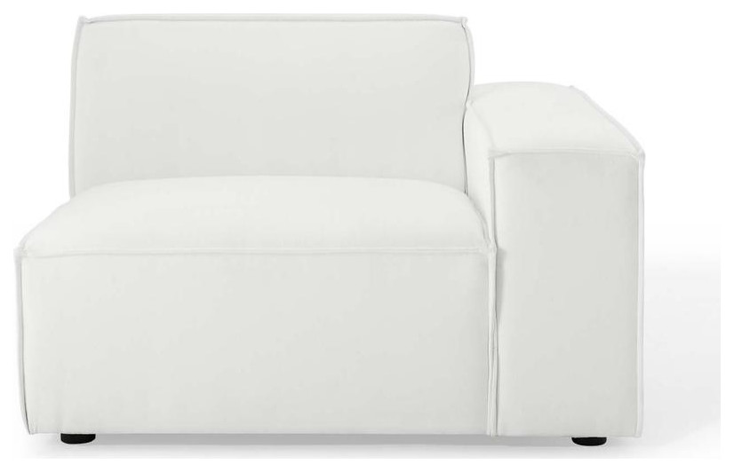 Restore Right Arm Sectional Sofa Chair   White EEI 3870 WHI   Contemporary   Sofas   by BisonOffice  Houzz