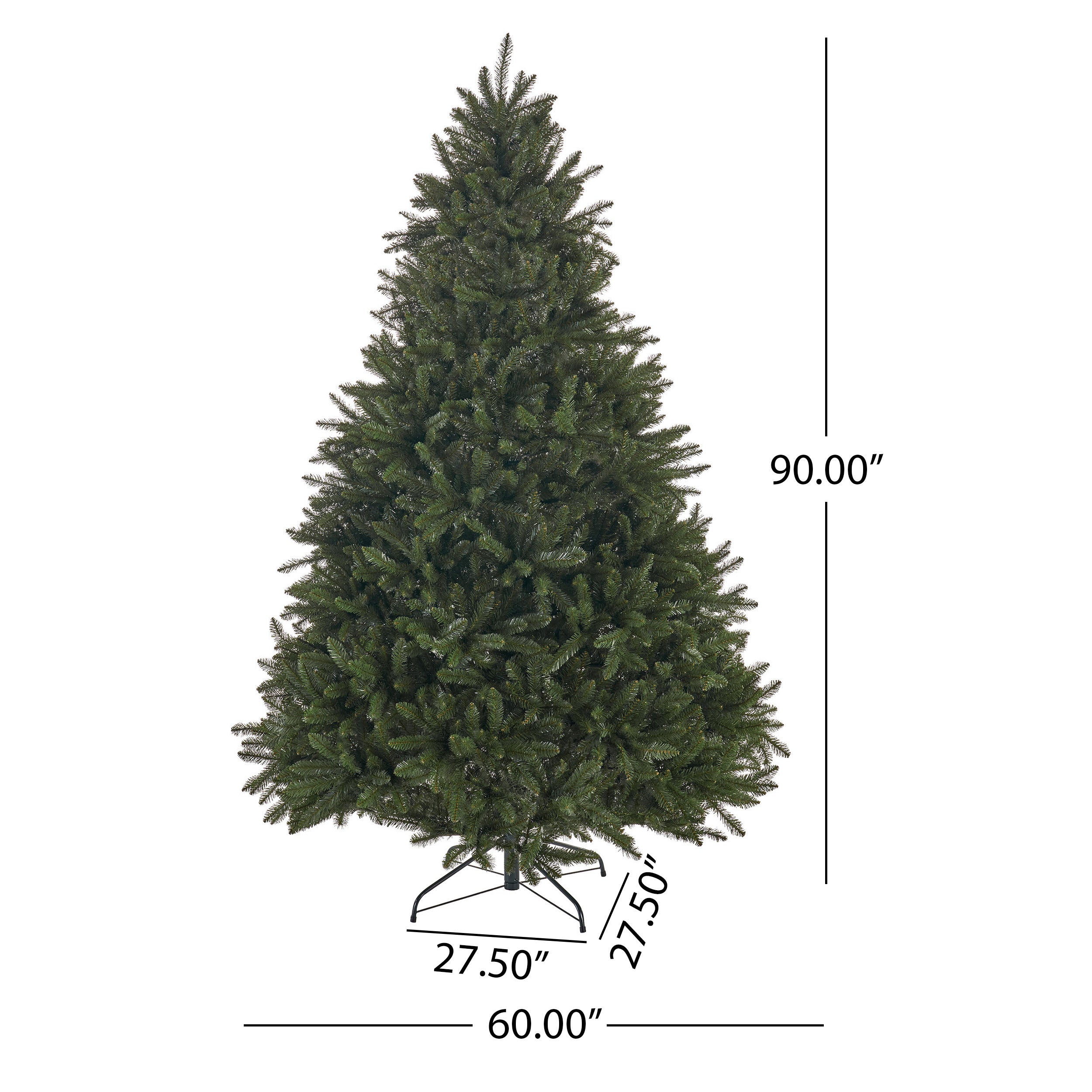 7.5-foot Norway Spruce Hinged Artificial Christmas Tree