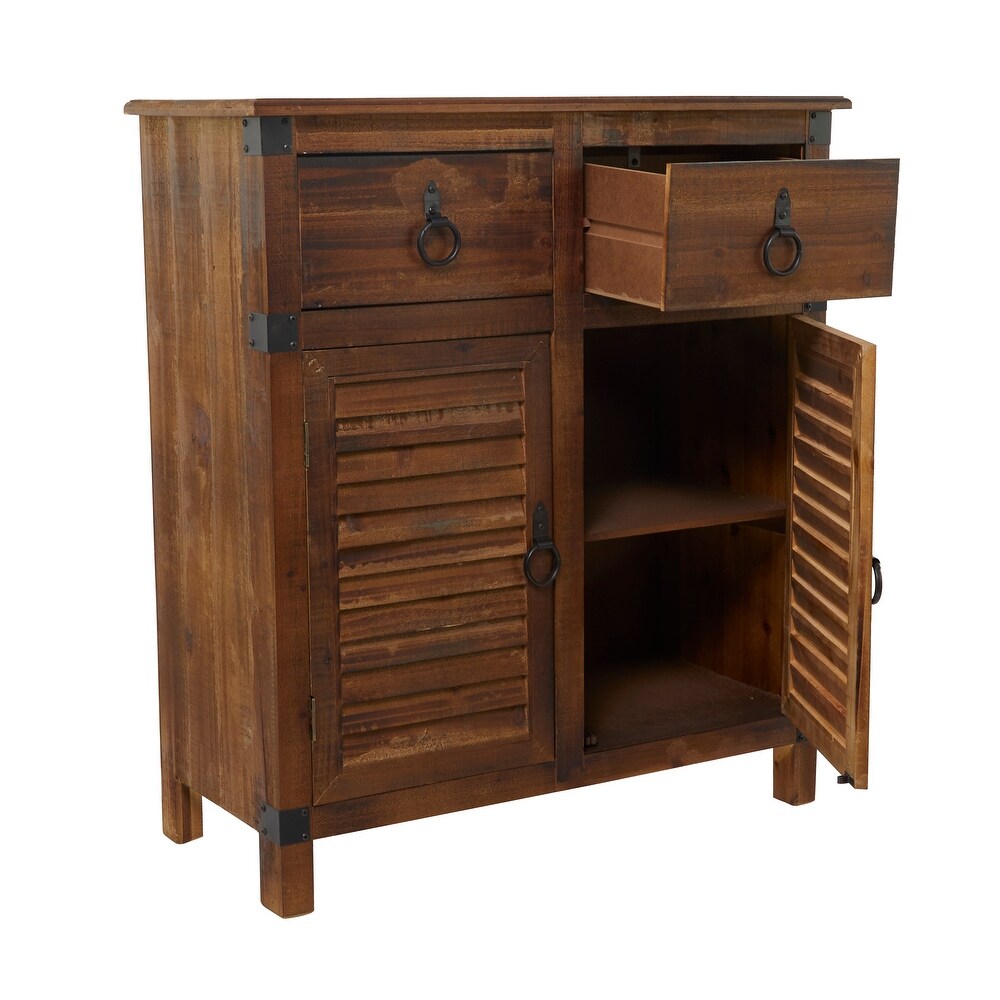 Brown Wood Rustic Cabinet 35 x 32 x 14   32 x 14 x 35