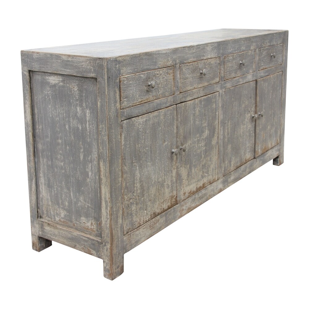 Artissance Storage Buffet w/4 Drawers and 4 Doors  Gray Wash Finish