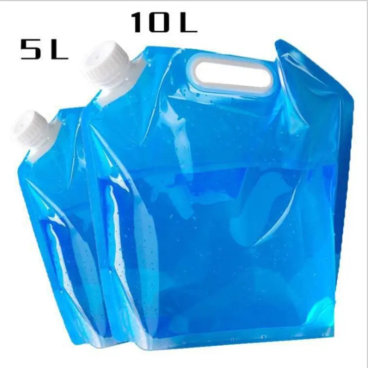 5L 10L Free Folding Drinking Water Container Collapsible Water Carrier Tank Water Bag Camping Hiking Travel Sport and Picnic