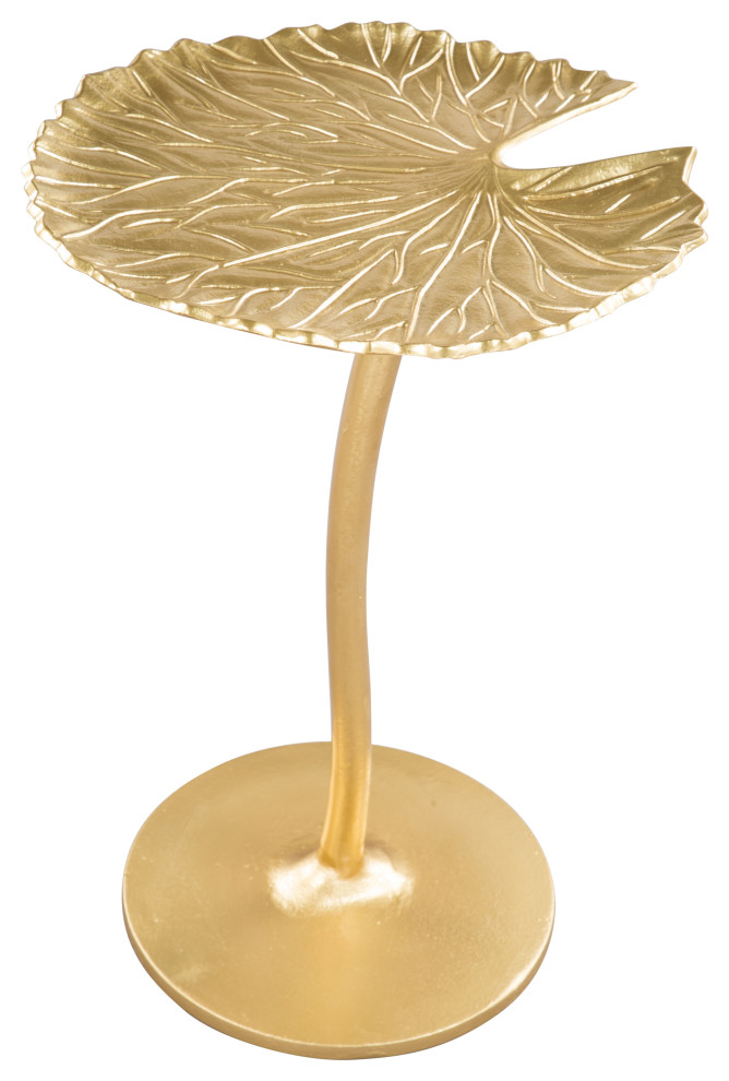 Lily Side Table Gold   Contemporary   Side Tables And End Tables   by Zuo Modern Contemporary  Houzz